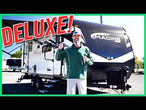 Super Deluxe Floorplan in The 2024 Grand Design RV Imagine XLS 24SDE Travel Trailer | Beckley's RVs