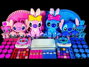 STITCH Mixing Random Into Glossy Slime | 1 Hour Satisfying Slime ASMR | Satisfying Slime Videos 2025