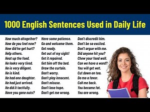 1000 English Sentences Used in Daily Life || English Sentences for Daily Use || Daily Use Sentences