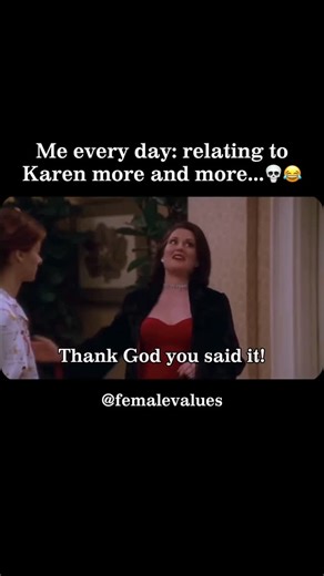 Women Empowerment | Motivation | Success on Instagram: "😂😂... 🎬 Will & Grace | American sitcom starring Megan Mullally as Karen Megan Mullally (born November 12, 1958) is an American actress, comedian and singer. She is best known for playing Karen Walker in the NBC sitcom Will & Grace, for which she received eight Primetime Emmy Award nominations for Outstanding Supporting Actress in a Comedy Series, winning twice, in 2000 and 2006. She also received nominations for numerous other accolades