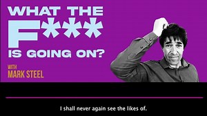 4.5K views · 312 reactions | It's here! The historic, humbly respectful episode of the podcast has landed. I'm joined by Boothby Graffoe and Elliot Steel plus Lieutenant Colonel Sir Ambrose Featherstone-Hawkes for his personal recollections of Her Majesty. Listen here: https://linktr.ee/wtfisgoingonpod Meanwhile, here's Huw Edwards on his seventh day of broadcasting, telling us how sad the leaves are looking... | Mark Steel | Facebook