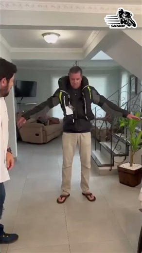 Prueba inflado Chaleco Airbag Saferide