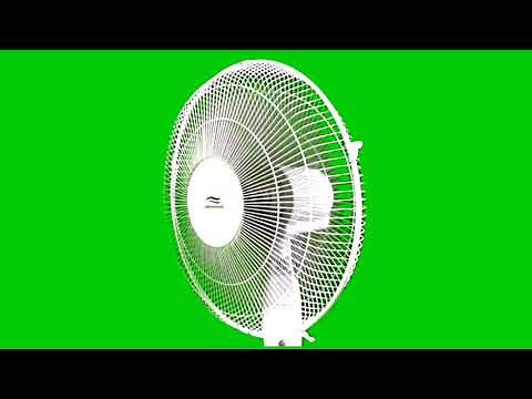 Table fan green screen video not copyright free to use