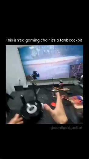 AI | Technology | Innovation | Inventions | This setup isn’t a normal gaming rig, it’s closer to a full tank cockpit. It has working tank style controls, a full size shifter, and... | Instagram