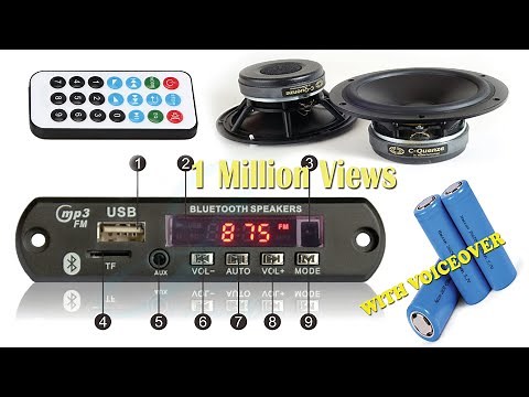 DIY Bluetooth Speaker Setup: MP3, FM, USB, SD Card, Aux | Easy Bluetooth Audio Project | Voiceover