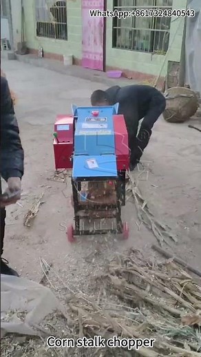 Portable Chaff Cutter in Action – Efficient Fodder Processing for Livestock