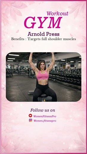 "Arnold Press" | Gym Workout – Build Strong Shoulders & Tone Arms with Proper Form