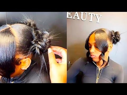 Fishtail buns tutorial