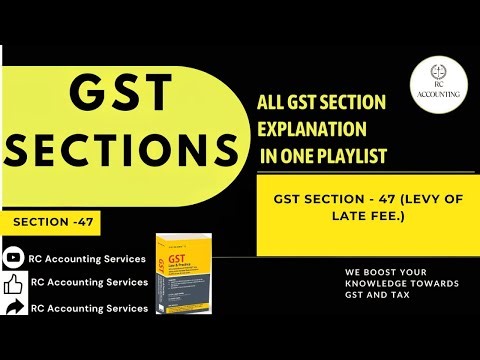 GST Section - 47 | LEVY OF LATE FEE | Late Fee For Delaying in filling GST |