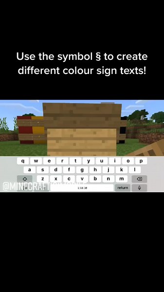 Crea textos de colores en Minecraft con símbolos