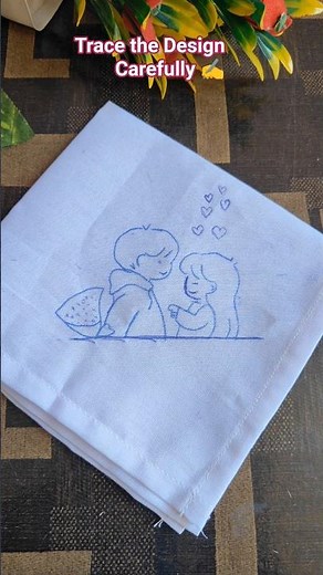 How to Transfer Embroidery Design Using Carbon Paper | Easy Method for Beginners ✨🧵