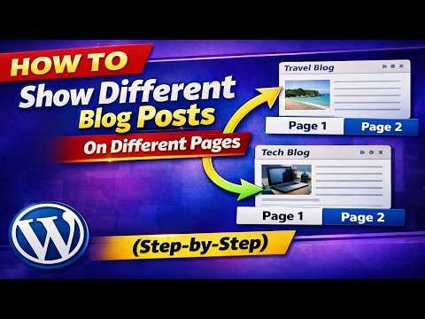 How To Show Different Blog Posts On Different Pages in WordPress (Step-by-Step)