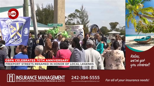 Freeport Streets Renamed In Honor Of Local Legends Three streets have been renamed to honor local legends in a grand celebration in Freeport on Tuesday, as the Grand Bahama Port Authority celebrates their 70th anniversary milestone. | Our News Bahamas