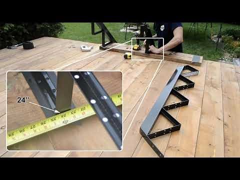 1 to 7 steps Aluminum stair frame / Installation Limon Aluminium 1 à 7 marches