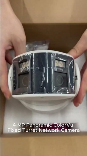 Hikvision 4MP Panoramic Camera with Full-Color Night View, AI Alerts & Strobe Light Defense