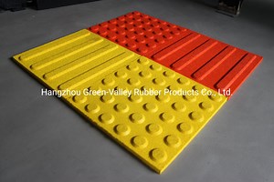 [Hot Item] Outdoor Rubber Tactile Tiles for Walkway Floor\Tactile Rubber Bricks
