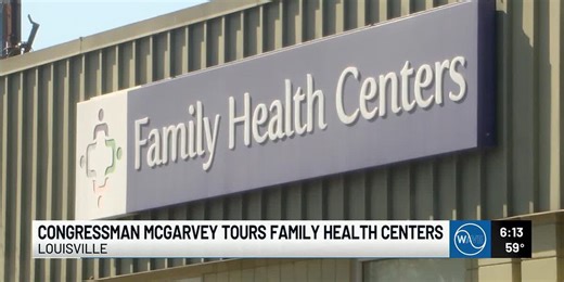 Congressman McGarvey discusses healthcare concerns while visiting Louisville Family Health Centers