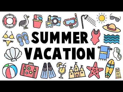 Summer Vacation Vocabulary | Summer Holiday | English Vocabulary