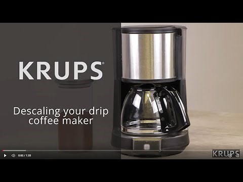 How to descale your Krups coffee maker?