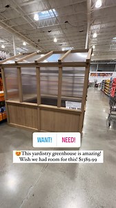 😍This yardistry greenhouse is amazing! Wish we had room for this! $1389.99! #costcodeals @yardistrystructures #costco #greenhouse | Costco Deals