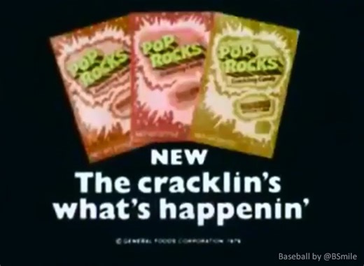 Classic Pop Rocks Candy Commercial (1979) The cool houses gave these out on #Halloween! 🎃 #TrickOrTreat #Candy #HappyHalloween #PopRocks | Baseball by BSmile