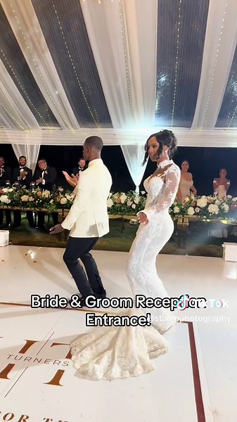 Wedding Reception Entrance: Bride & Groom's Grand Arrival