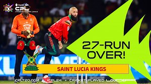 317K views · 6K reactions | Saint Lucia Kings' Aaron Jones and Roston Chase hit a massive 27 runs from the over to take them towards victory vs Guyana Amazon Warriors! #CPL24 #CricketPlayedLouder #BiggestPartyInSport | CPL T20 | Facebook