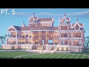 Minecraft: HUGE Suburban Mansion Tutorial (#5) | Part 5