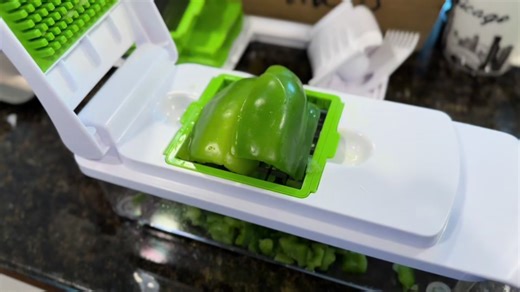 Mainstays 11PC Multi-function Dicer and Mandoline Slicer Review - Vegetable Chopper - Meal Prep - Salads #salad #mealprep #vegtables #foryou