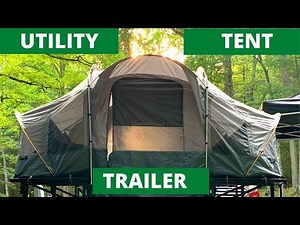 Must-See: Versatile Utility Trailer with Tent Setup