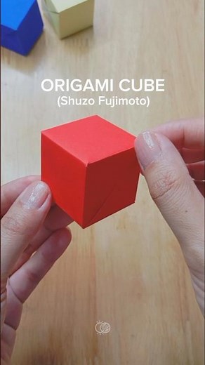 How to make a paper CUBE | Single Sheet Fujimoto cube #origami