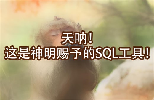 天呐！这是神明赐予的sql工具吧？居然还免费使用