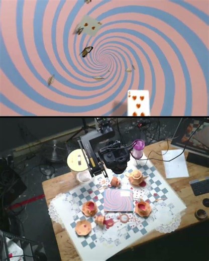 BTS of Alice in Wonderland's Moleskine teaser trailer