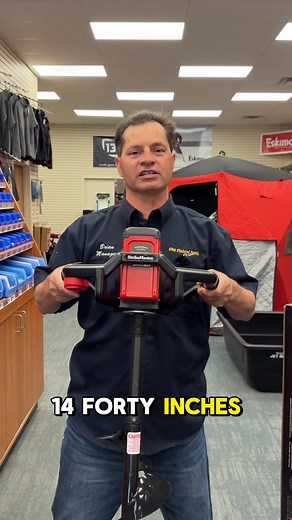 🔥 New Arrival at The Fishin’ Hole!⁠ ⁠ Introducing the StrikeMaster® Maven™ Electric Auger a high-performance drilling machine designed for serious ice anglers.⁠ ⁠ Available in both 8” and 10” sizes, the Maven delivers impressive speed and control with a brushless motor, twin serrated stainless steel blades, and a 40V lithium-ion battery (plus a backup 4Ah battery included).⁠ ⁠ With up to 125 holes per charge, forward/reverse, and a built-in LED light, this auger is built for efficiency and ease
