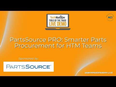 PartsSource PRO - Smarter Parts Procurement for HTM Teams