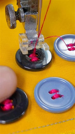 Sewing Button Using Old Sewing Machine Classic button sewing technique using an old sewing machine for clean and durable results. #sewingproject #vintagemachine #buttonrepair | Tlening Emeer