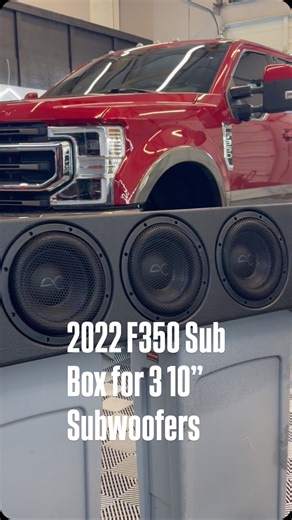1.2K reactions · 21 shares | 2022 F350 Custom Subwoofer Box. We went with a 3.5” seat lift to fit 3 Audio Control Spike 10” Subwoofers. #caraudio #truckaudio #carstereoshop #customsubbox #superiorsounds | Superior Sounds | Facebook
