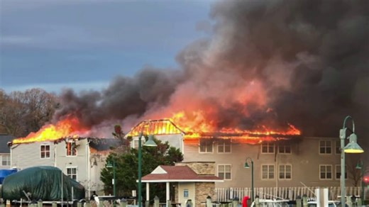 Chesapeake Beach fire displaces 25 people, destroys apartments