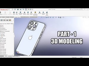 SOLIDWORKS TUTORIAL PART -1| How to Design 'iPhone 13 Pro max' in Solidworks | 3D Modeling