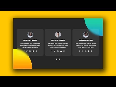 How to Create Testimonial Slider with Owl Carousel | CSS Glassmorphism