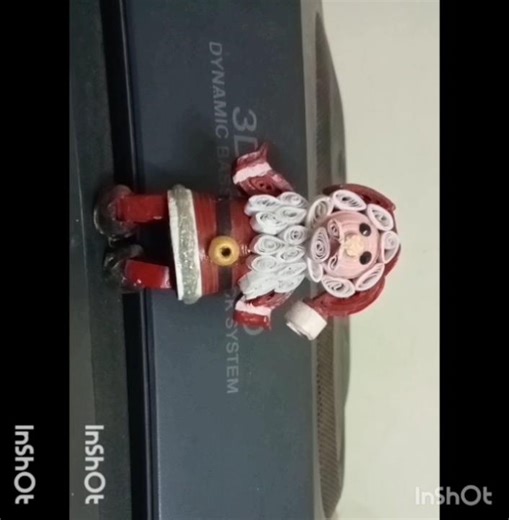 Quilling paper santa claus short video Eskalinmary Chennai