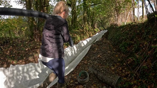 Installing a Huge French Drain DIY Project