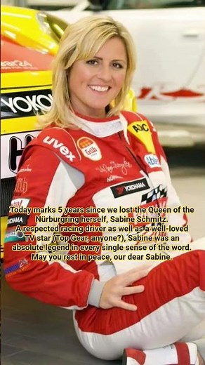 RIP Sabine Schmitz (1969-2021) #sabineschmitz #queenofthenurburgring #nürburgring #topgear #legend