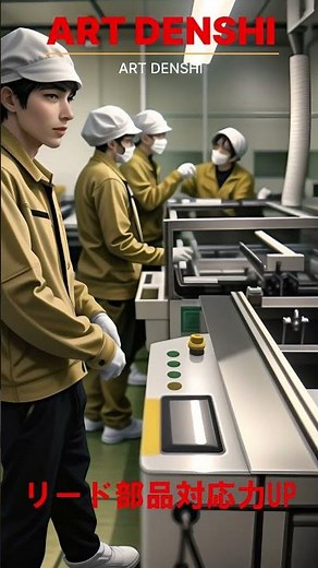 卓ロボによるリード部品実装 #shorts #プリント基板 #実装