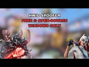 FREE HWID SPOOFER (OPEN SOURCE) *WINDOWS - ALL GAMES*