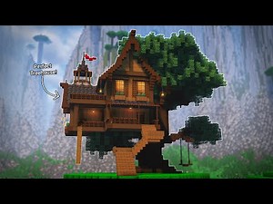Dark Oak Treehouse Tutorial | Minecraft How To Build