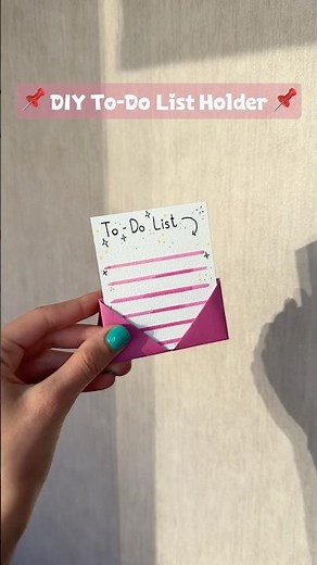 DIY To-Do List Holder Tutorial 📌❤️ #shorts #diy #todolist #backtoschool #deskdecor #decor