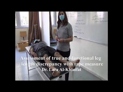 Assessment of true and functional leg length discrepancy with tape measure