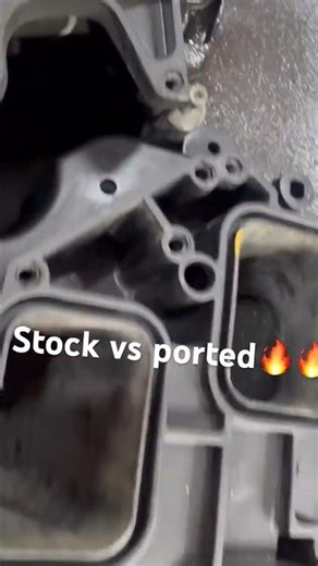 Stock vs ported lower intake v6 charger #dodgecharger #cartok #automobile #fast