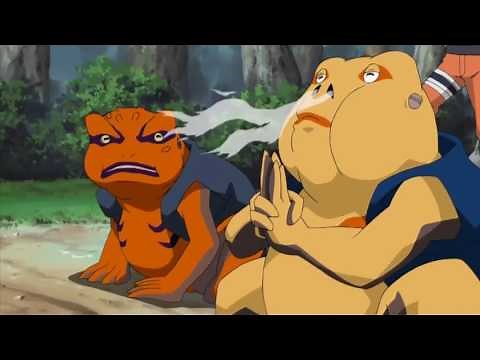 Naruto And Gamatatsu's Combo Jutsu vs Guren's Crystal